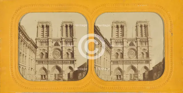 Notre Dame, Paris, 1860s. Creator: Jules Marinier.