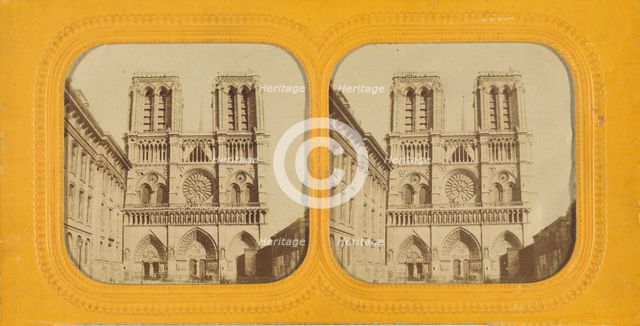 Notre Dame, Paris, 1860s. Creator: Jules Marinier.