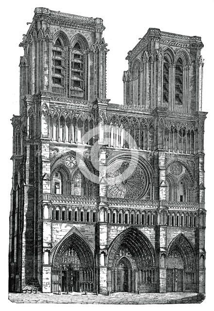 Notre Dame, Paris, (1870). Artist: Unknown