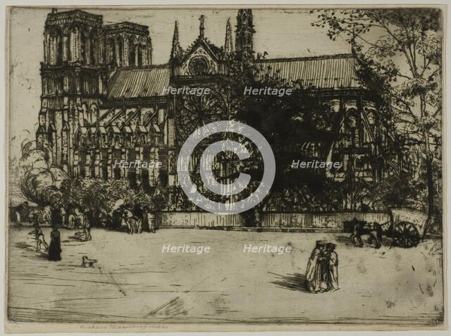 Notre Dame, Paris, 1900. Creator: Donald Shaw MacLaughlan.