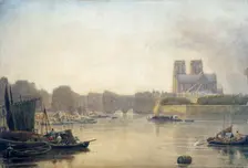 Notre Dame Paris, 19th century. Artist: Frederick Nash
