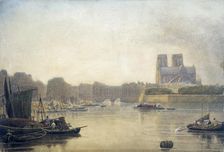 Notre Dame Paris, 19th century. Artist: Frederick Nash