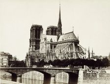 Notre Dame, Paris, between 1860 and 1870. Creator: Edouard Baldus