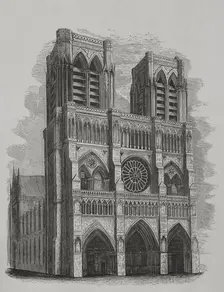 Notre-Dame, Paris, France, 1856. Creator: Unknown