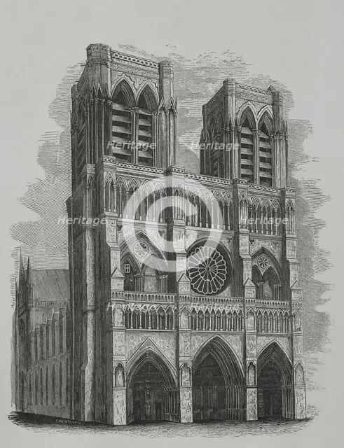 Notre-Dame, Paris, France, 1856. Creator: Unknown.