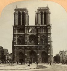 Notre Dame, Paris, France 1897. Creator: Keystone View Company