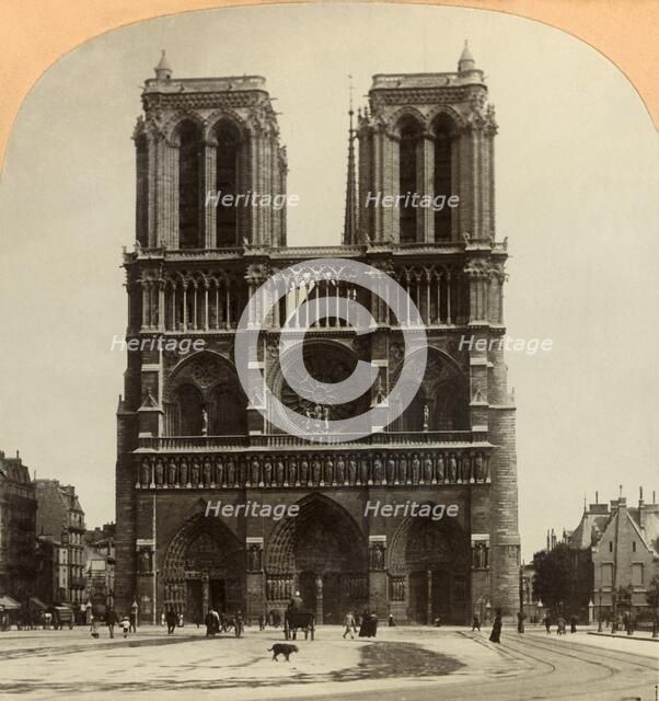 'Notre Dame, Paris, France', 1897. Creator: Keystone View Company.