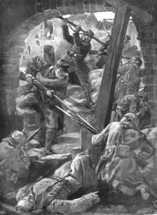 'Notre offensive d'Artois; Maison par Maison 1915. Creator: Lucien Jonas