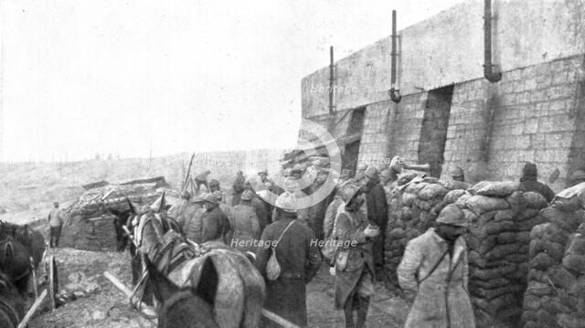 'Notre offensive du 15 decembre 1916; Un poste de commandement pendant la bataille', 1916. Creator: Unknown.