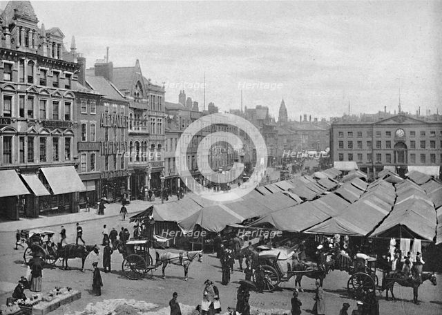 'Nottingham: The Market-Place', c1896. Artist: Frith & Co.