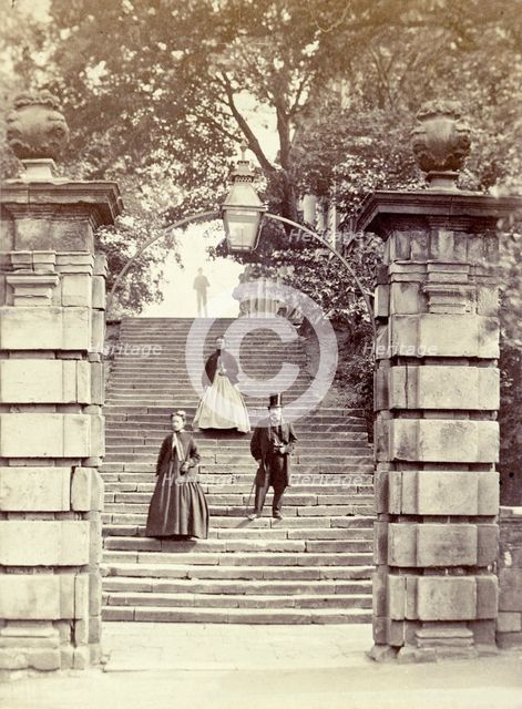 Nottingham Castle before restoration, Nottinghamshire, c1870. Creator: Allen and Sons.