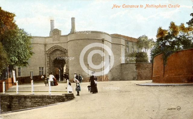 Nottingham Castle grounds, c1910. Creator: Unknown.