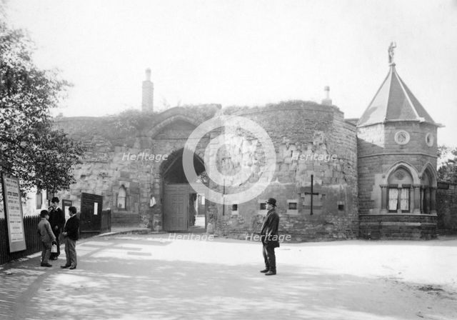 Nottingham Castle Lodge and Gateway, c1870(?).  Creator: Unknown.