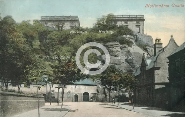 'Nottingham Castle', late 19th-early 20th century.  Creator: Unknown.