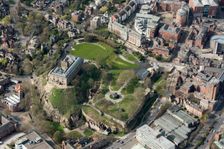 Nottingham Castle, Medieval motte and bailey castle, City of Nottingham, 2021. Creator: Damian Grady