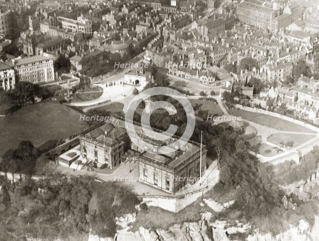 Nottingham Castle, Nottinghamshire, c1927. Creator: Surrey Flying Services.