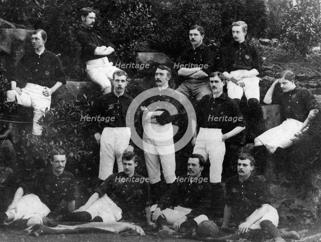 Nottingham Forest Football Club team photograph, 1884-1885. Creator: Unknown.