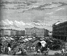 Nottingham market place, c1880