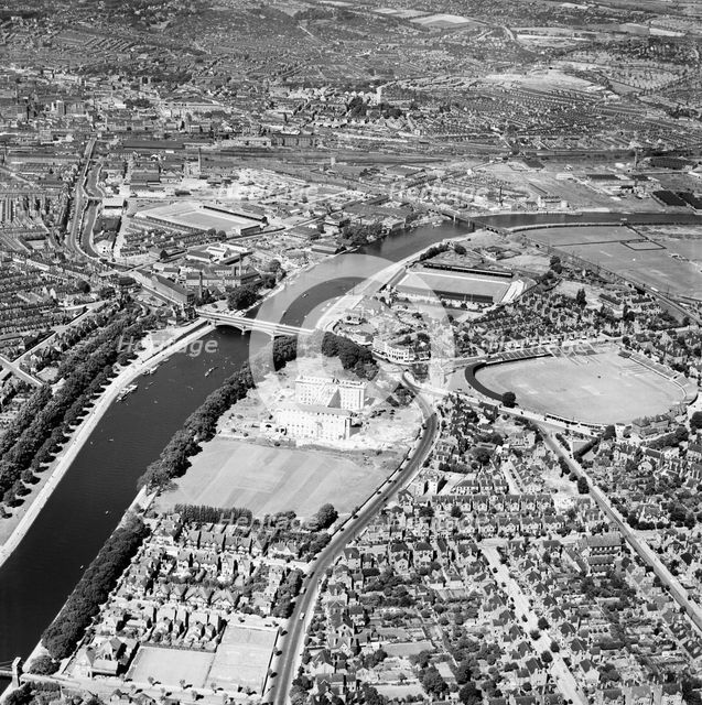 Nottingham, Nottinghamshire, 1949. Artist: Aerofilms.
