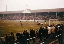 Notts County football match, Meadow Lane, Nottingham, Nottinghamshire, 1968. Creator: George L Roberts