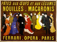 Nouilles. Macaronis, ca 1902-1904. Creator: Cappiello, Leonetto (1875-1942)
