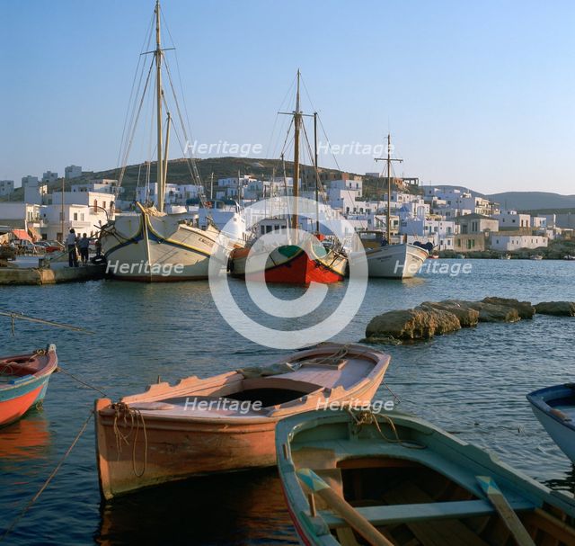 Noussa harbour in the evening