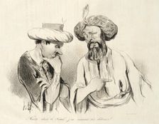 Nourri dans le sérail, j'en connais les détours (Bajaset), 1841. Creator: Honore Daumier