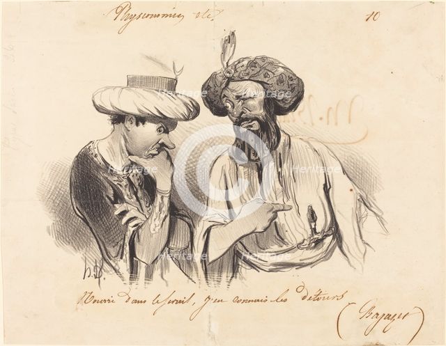 Nourri dans le sérail, j'en connais les détours (Bajaset), 1841. Creator: Honore Daumier.