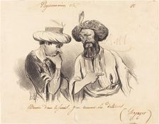 Nourri dans le sérail, j'en connais les détours (Bajaset), 1841. Creator: Honore Daumier