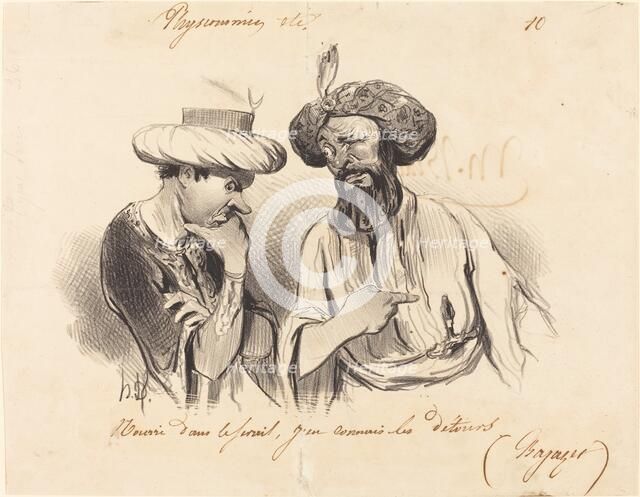 Nourri dans le sérail, j'en connais les détours (Bajaset), 1841. Creator: Honore Daumier.