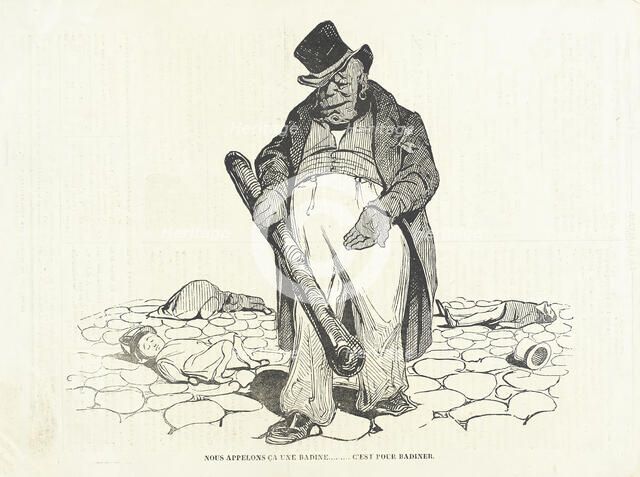 Nous appelons ça une badine...C'est pour badiner, 1834. Creator: Honore Daumier.