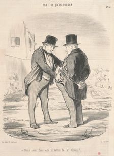 Nous avons donc volé le ballon de Mr. Green?, 19th century. Creator: Honore Daumier