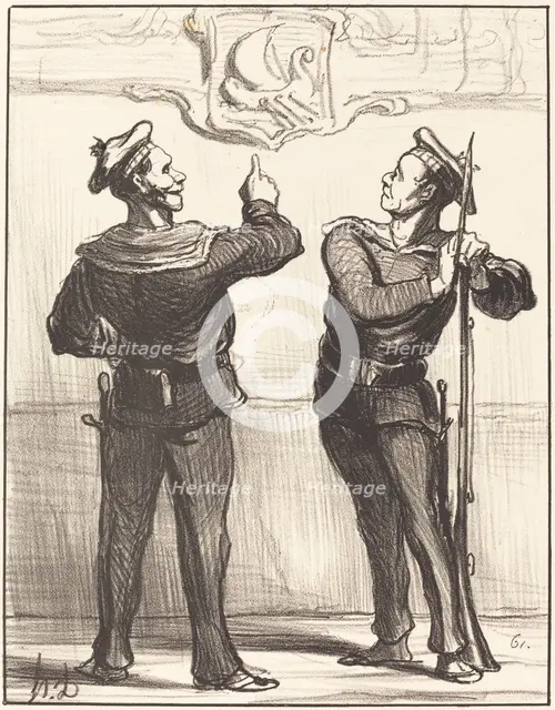 Nous ne nous serions jamais doutés tout de même..., 1870. Creator: Honore Daumier.