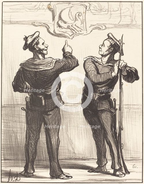 Nous ne nous serions jamais doutés tout de même..., 1870. Creator: Honore Daumier.