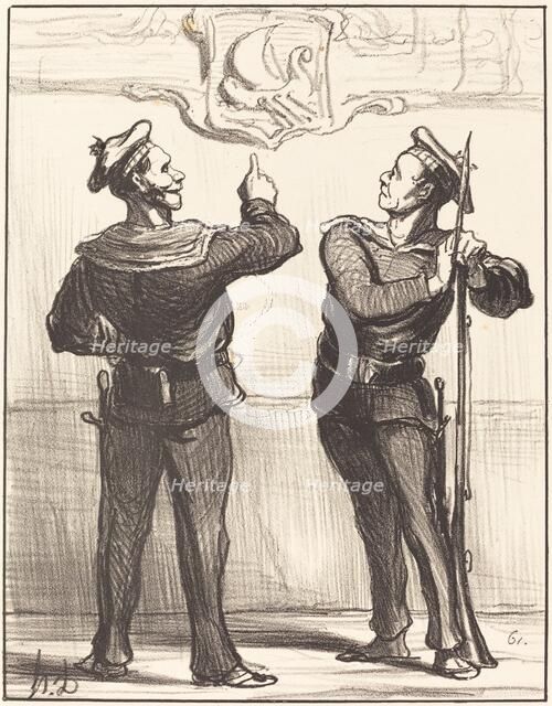 Nous ne nous serions jamais doutés tout de même..., 1870. Creator: Honore Daumier.