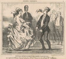 Nouveau divertissement des soirées, 19th century. Creator: Honore Daumier