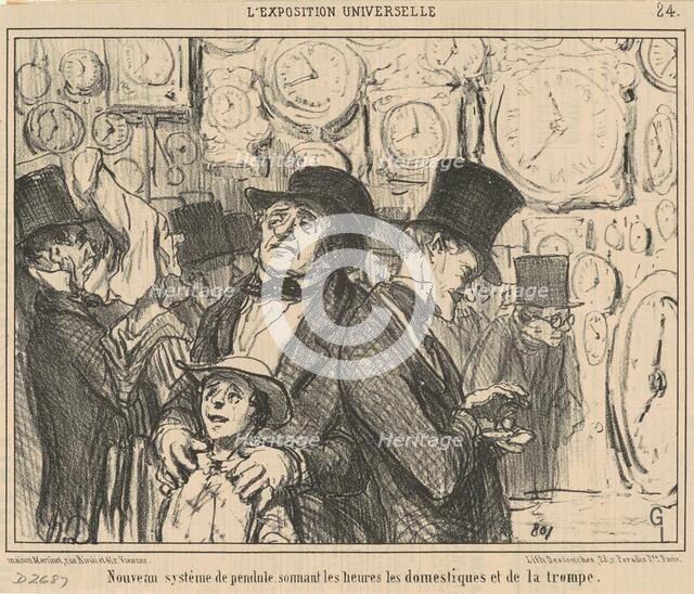 Nouveau système de pendule ..., 19th century. Creator: Honore Daumier.