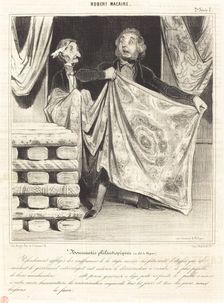 Nouveautés philantropiques..., 1841. Creator: Honore Daumier
