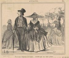 Nouveaux chapeaux de dames ..., 1855. Creator: Honore Daumier