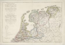 Nouvelle Carte des Sept Departemens de la Hollande/ New map of the seven Dutch...(1811-1812). Creator: Jan Gerritsz. Visser
