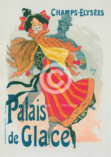 Nouvelle affiche pour le "Palais de Glace"., c1896. Creator: Jules Cheret.