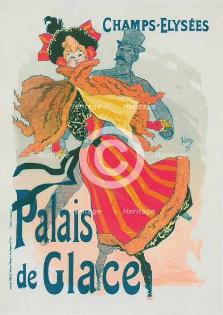 Nouvelle affiche pour le "Palais de Glace"., c1896. Creator: Jules Cheret.