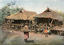 Nouvelle-Guinee. Karapuna. Village Indigene (Papua New Guinea. Karapuna. Native Village), 1900. Creator: Unknown