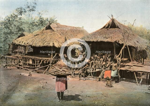 'Nouvelle-Guinee. Karapuna. Village Indigene', (Papua New Guinea. Karapuna. Native Village), 1900. Creator: Unknown.
