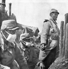 Nouvelles Silhouettes Militaires; Contre les gaz 1915. Creator: Unknown