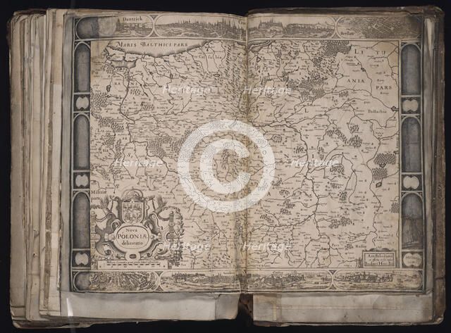 Nova Poloniae delineation (Map of Poland), c. 1629-1630. Artist: Hondius, Jodocus (1563-1612)