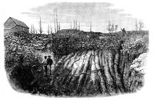 Nova Scotian Goldfields: horizontal formation of auriferous quartz at Laidlaw's Farm, 1862. Creator: Unknown