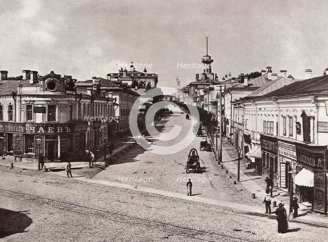 Novaya Basmannaya Street, Moscow, Russia, 1880s. Artist: Unknown