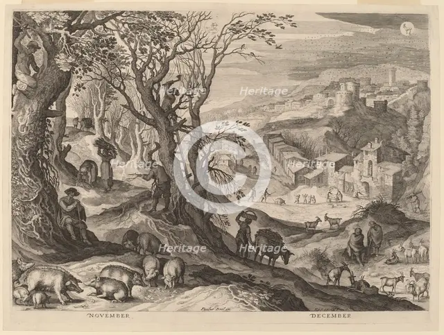 November and December, 1615. Creator: Aegidius Sadeler II.