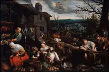 November (from the series The Seasons'), late 16th or early 17th century. Artist: Leandro Bassano